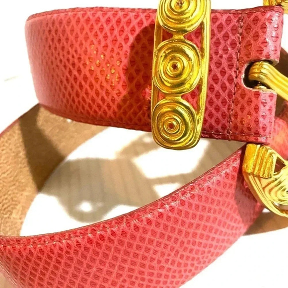 Carlisle pink leather belt size M main image 5
